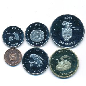 Индейская резервация Ла-Поста., Набор монет (2013 г.)