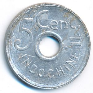 Французский Индокитай, 5 центов (1943 г.)