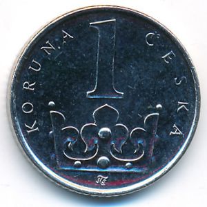 Чехия, 1 крона (2016 г.)