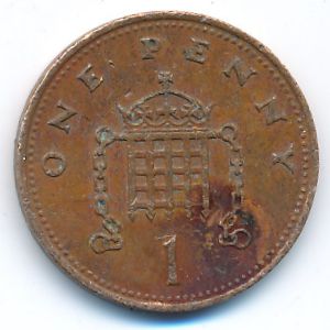 Великобритания, 1 пенни (1988 г.)
