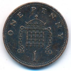 Великобритания, 1 пенни (1990 г.)