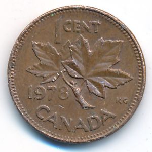 Canada, 1 cent, 1978