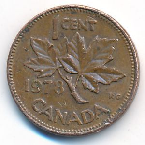 Canada, 1 cent, 1978