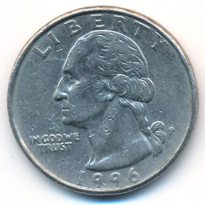 США, 1/4 доллара (1996 г.)