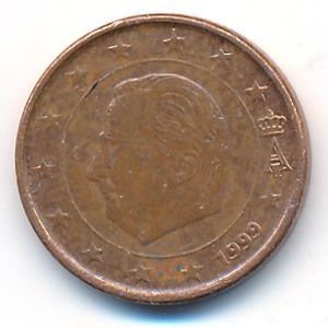 Бельгия, 1 евроцент (1999 г.)