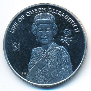 Virgin Islands, 1 dollar, 2012