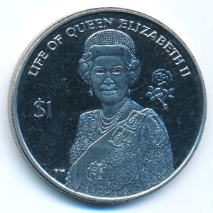 Виргинские острова, 1 доллар (2012 г.)