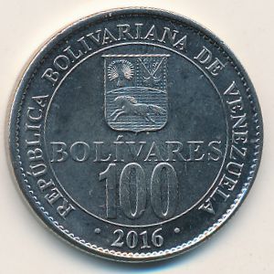 Venezuela, 100 bolivares, 2016