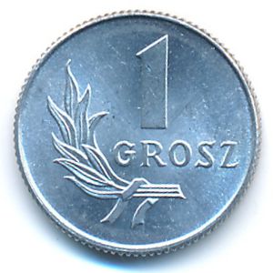 Poland, 1 grosz, 1949