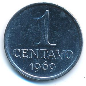 Brazil, 1 centavo, 1969