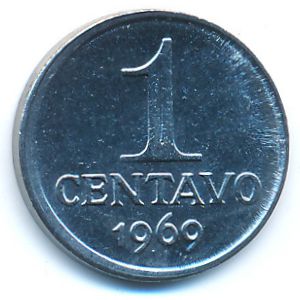 Brazil, 1 centavo, 1969