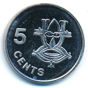 Соломоновы острова, 5 центов (2005 г.)