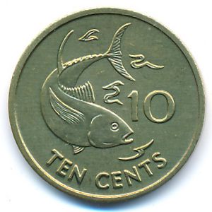 Seychelles, 10 cents, 1997