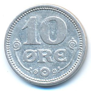 Дания, 10 эре (1916 г.)