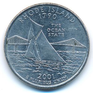 США, 1/4 доллара (2001 г.)