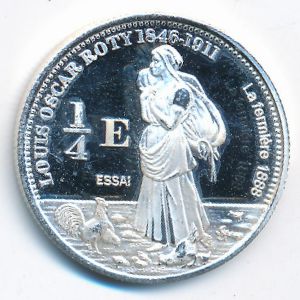 Реюньон, 1/4 евро (2004 г.)