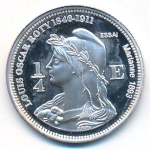 Saint Pierre and Miquelon., 1/4 euro, 2004