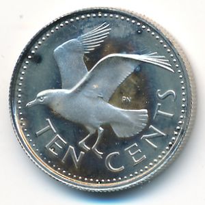 Barbados, 10 cents, 1973