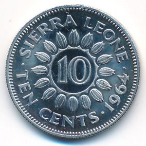 Сьерра-Леоне, 10 центов (1964 г.)