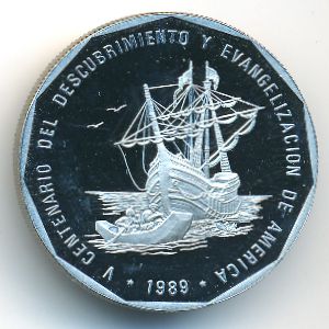 Доминиканская республика, 1 песо (1989 г.)