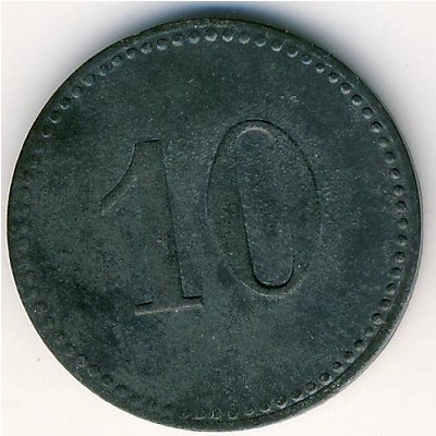 Тангермюнде., 10 пфеннигов (1919 г.)