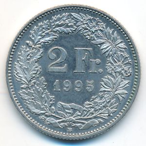 Швейцария, 2 франка (1995 г.)