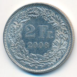Швейцария, 2 франка (2008 г.)