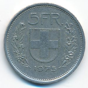 Швейцария, 5 франков (1975 г.)