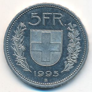 Швейцария, 5 франков (1995 г.)