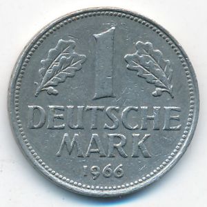ФРГ, 1 марка (1966 г.)