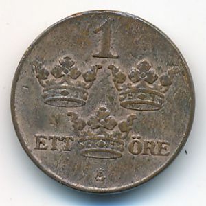 Sweden, 1 ore, 1931