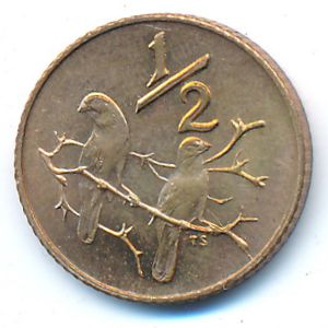 ЮАР, 1/2 цента (1970 г.)