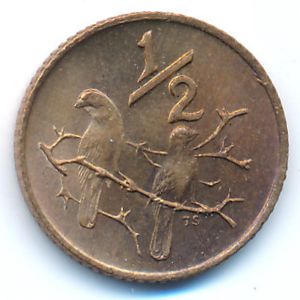 South Africa, 1/2 cent, 1970