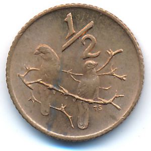 ЮАР, 1/2 цента (1970 г.)