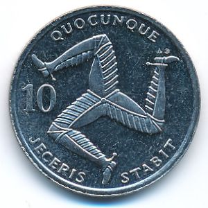 Остров Мэн, 10 пенсов (1992 г.)