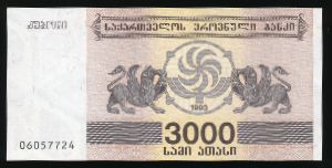 Грузия, 3000 купонов (1993 г.)