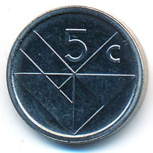 Аруба, 5 центов (2018 г.)