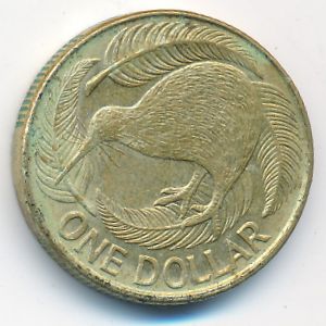 Новая Зеландия, 1 доллар (1990 г.)