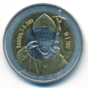 Арктические территории., 10 долларов (2011 г.)