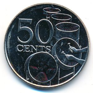 Trinidad & Tobago, 50 cents, 2003