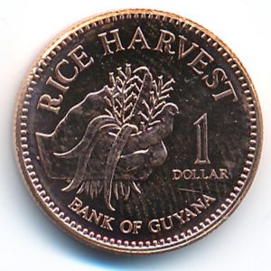 Гайана, 1 доллар (2012 г.)