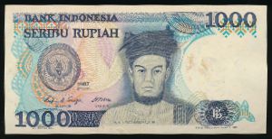 Индонезия, 1000 рупий (1987 г.)
