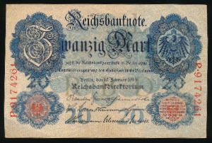 Германия, 20 марок (1914 г.)