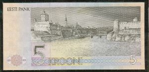 Эстония, 5 крон (1991 г.)