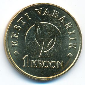 Эстония, 1 крона (2008 г.)