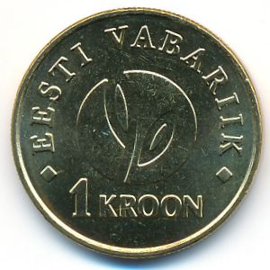 Эстония, 1 крона (2008 г.)