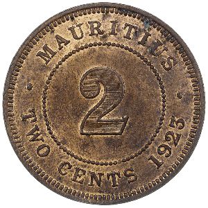 Маврикий, 2 цента (1923 г.)
