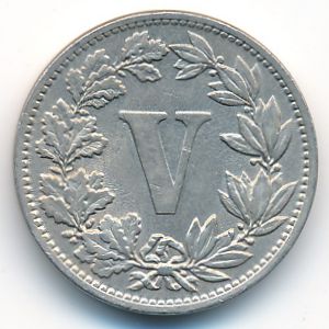 Мексика, 5 сентаво (1882 г.)