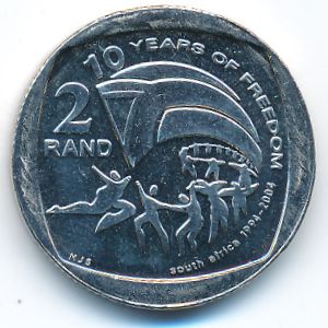 ЮАР, 2 рэнда (2004 г.)