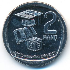 South Africa, 2 rand, 2019
